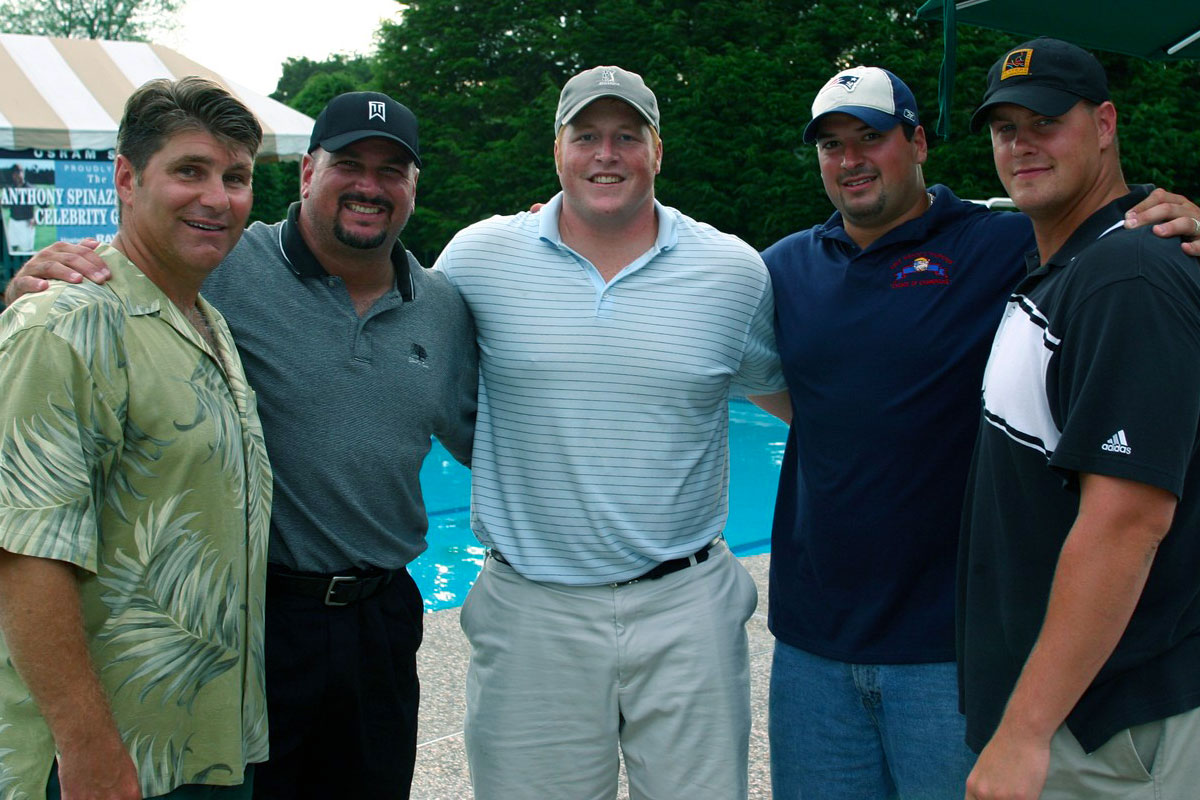 Spinazzola Golf Patriots Players with Ray Bourque